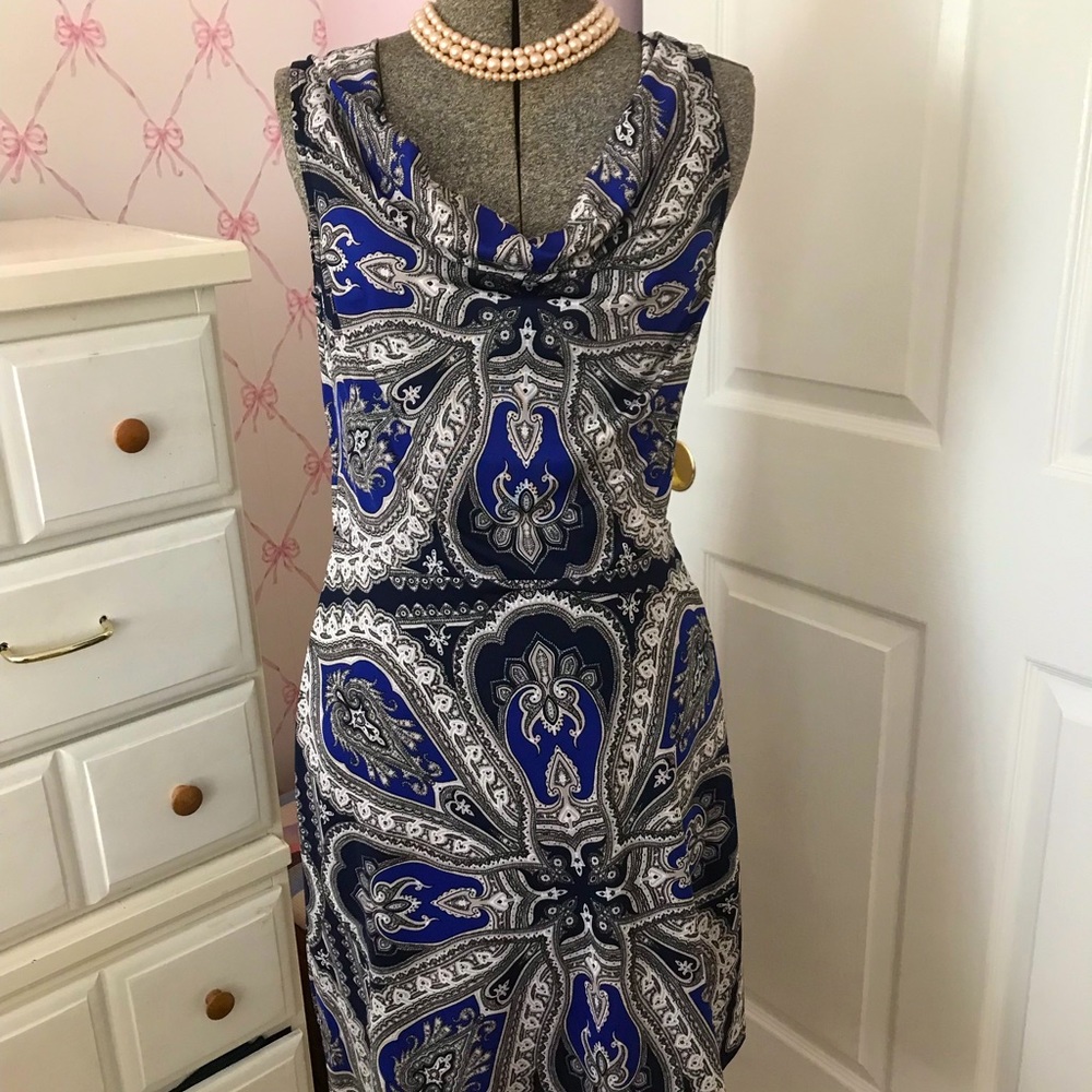 INC knit dress with scoop soft neck